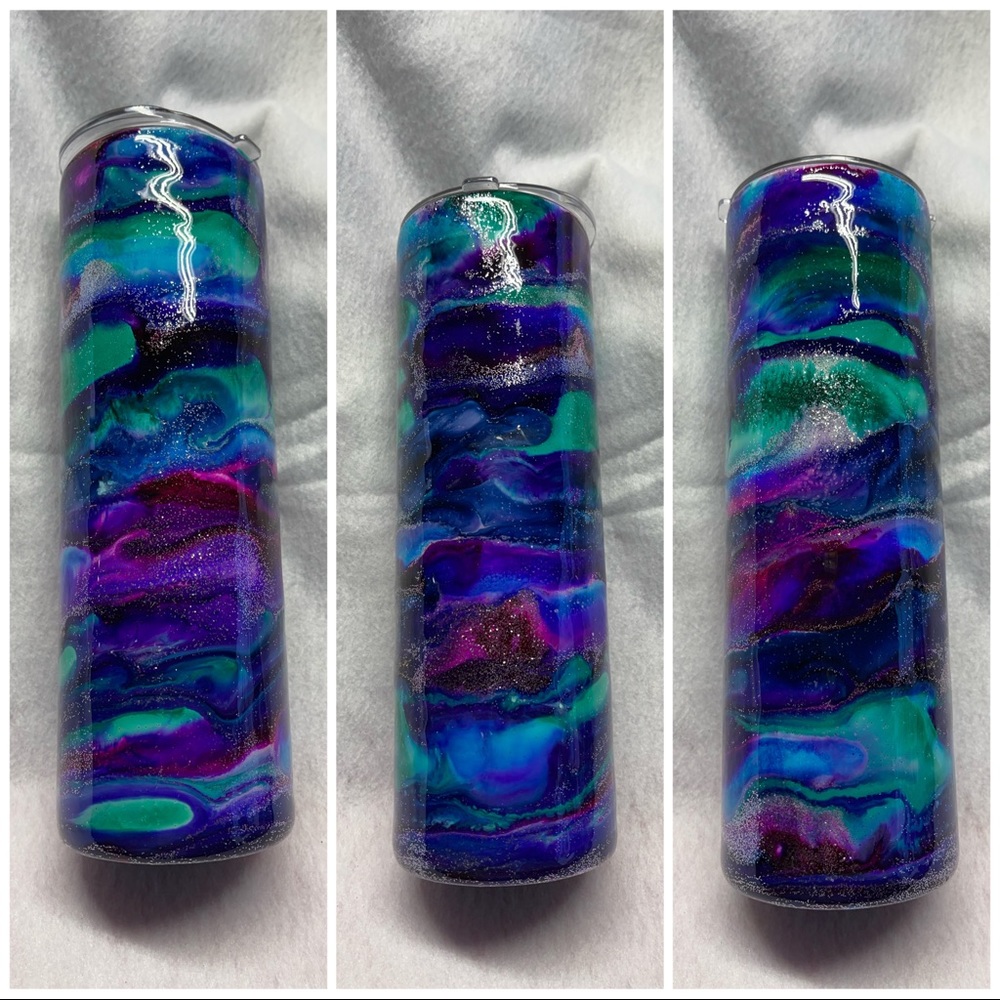 WaterColor 30oz Screw Top Hot/Cold Double walled stainless steel Tumbler Cup